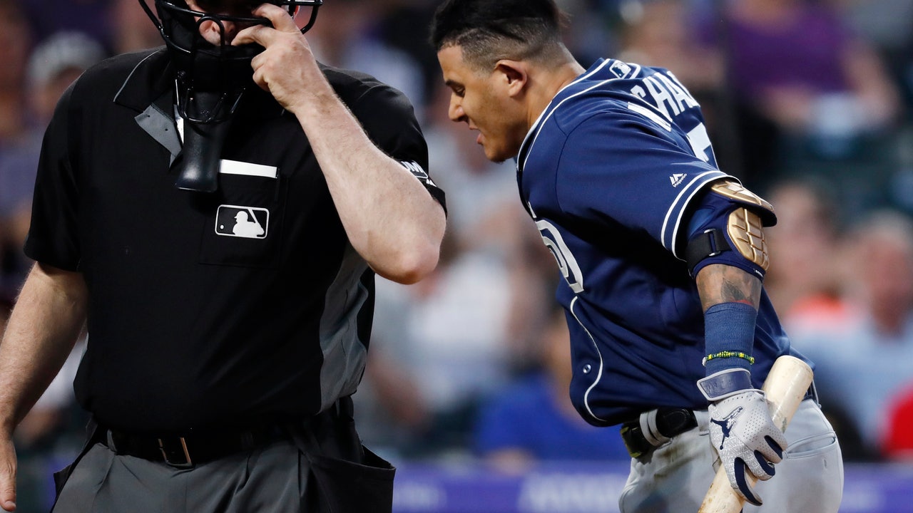 Padres' Machado denies bumping umpire, to appeal 1-game ban